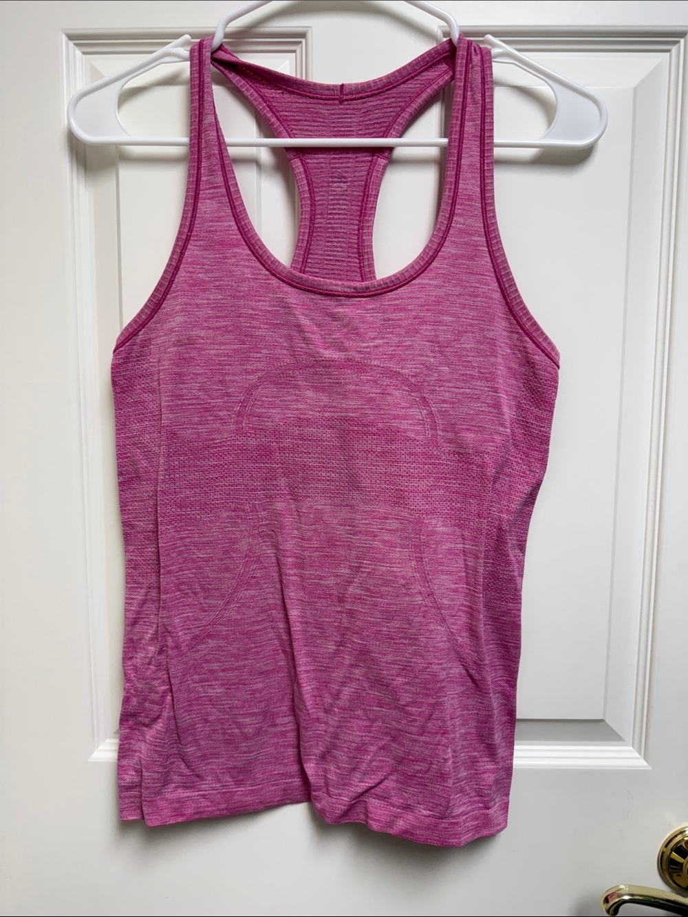 Women’s Pink Racerback Tank Top - Stretch Performance